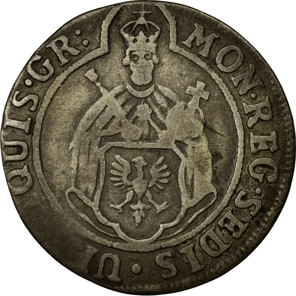 Munten, Duitse staten, AACHEN, 3 Marck, 1754, FR+, Zilver, KM:50