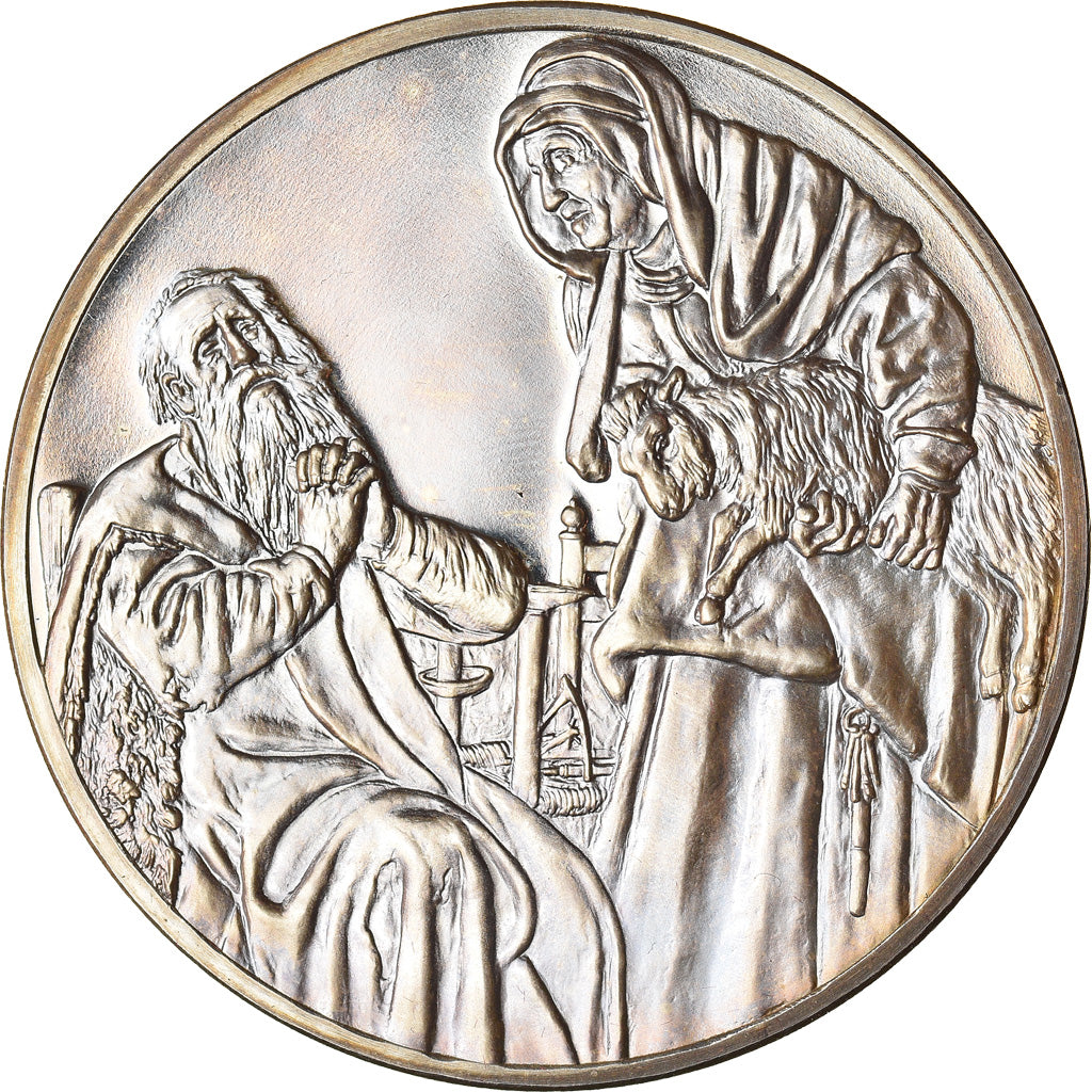 Francia, medaglia, Peinture, Rembrandt, Tobie et Anne avec la Chèvre, Arts &