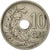 Moneta, Belgio, 10 Centimes, 1921, BB, Rame-nichel, KM:85.2