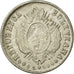 Coin, Bolivia, 5 Centavos, 1876, EF(40-45), Silver, KM:157.1