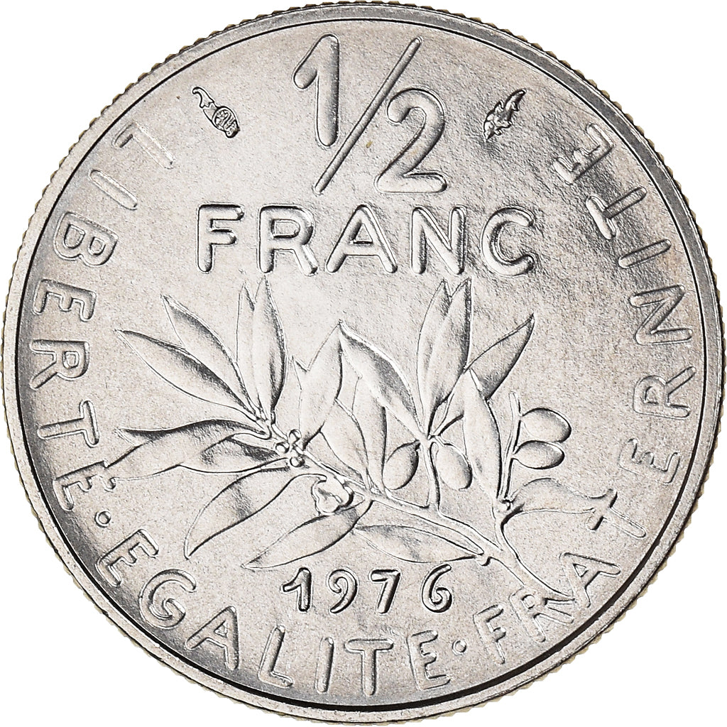 Monnaie, France, Semeuse, 1/2 Franc, 1976, Paris, FDC, FDC, Nickel, Gadoury:429