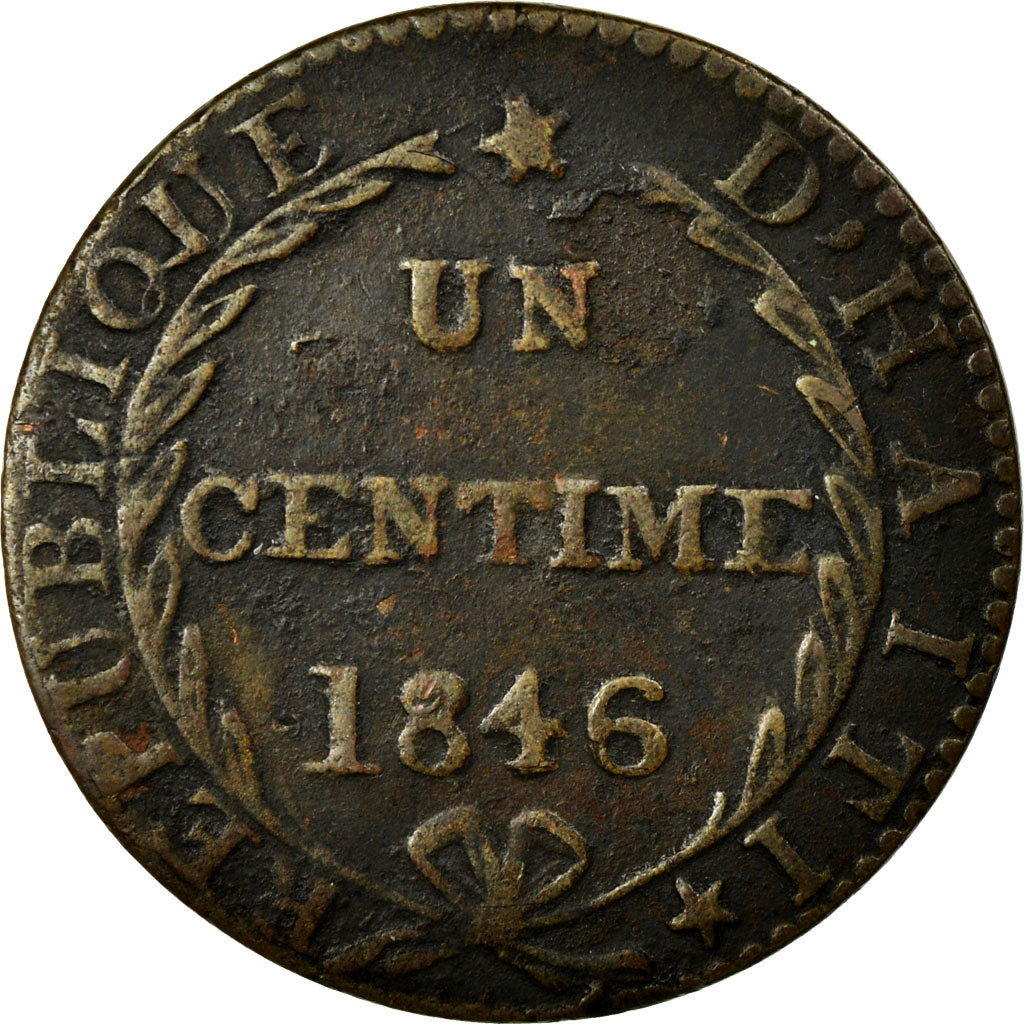 Monnaie, Haïti, Centime, 1846, TTB, Cuivre, KM:24