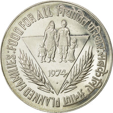 REPUBBLICA DELL’INDIA, 50 Rupees, 1974, Mumbai, Bombay, SPL-, Argento, KM:255