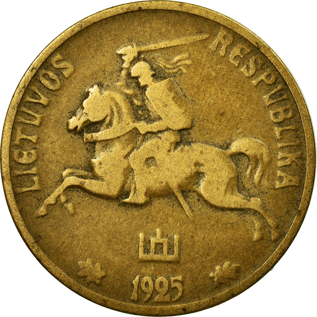 Coin, Lithuania, 10 Centu, 1925, King's Norton, EF(40-45), Aluminum-Bronze