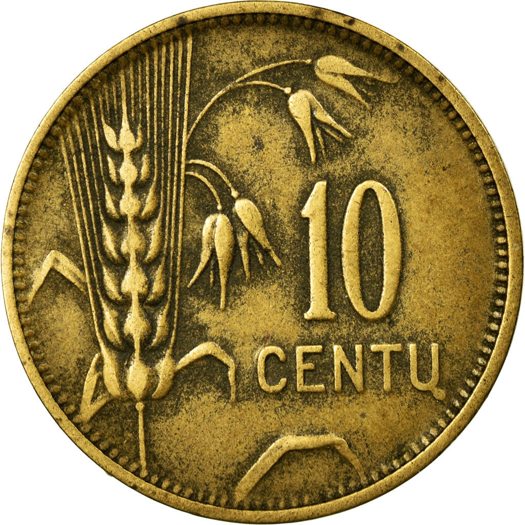 Coin, Lithuania, 10 Centu, 1925, King's Norton, EF(40-45), Aluminum-Bronze