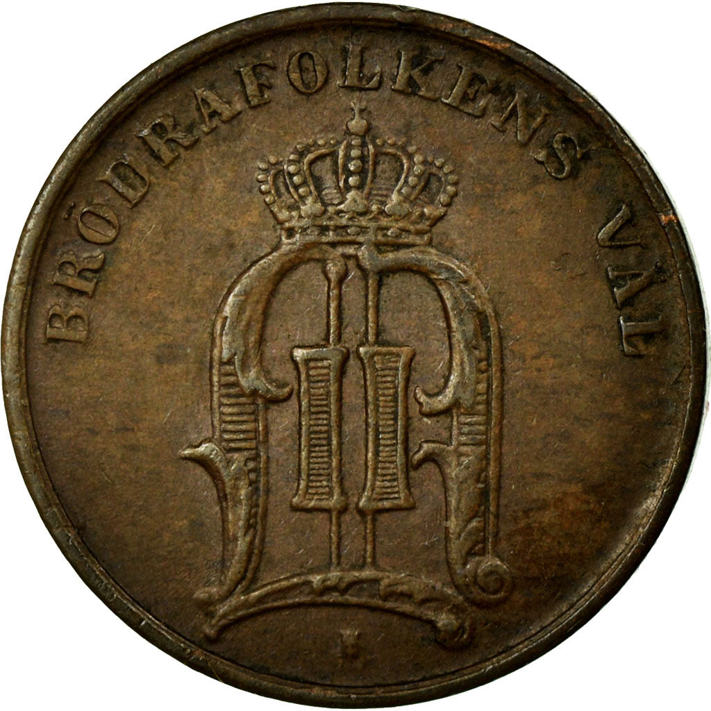 Monnaie, Suède, Oscar II, Ore, 1877, SUP, Bronze, KM:745