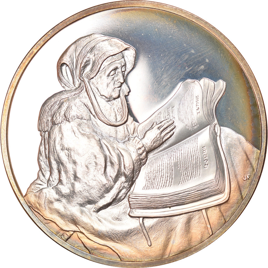 Francia, medaglia, Peinture, Rembrandt, La Prophétesse Annah, Arts & Culture