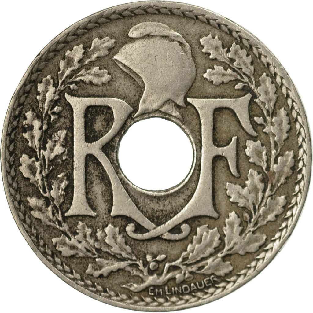 Moneta, Francja, Lindauer, 25 Centimes, 1925, VF(30-35), Miedź-Nikiel, KM:867a