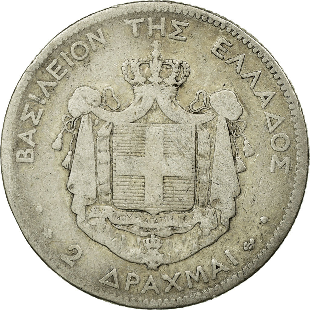 Coin, Greece, George I, 2 Drachmai, 1873, Paris, F(12-15), Silver, KM:39