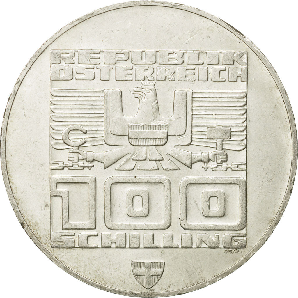 Coin, Austria, 100 Schilling, 1976, Vienna, AU(50-53), Silver, KM:2929