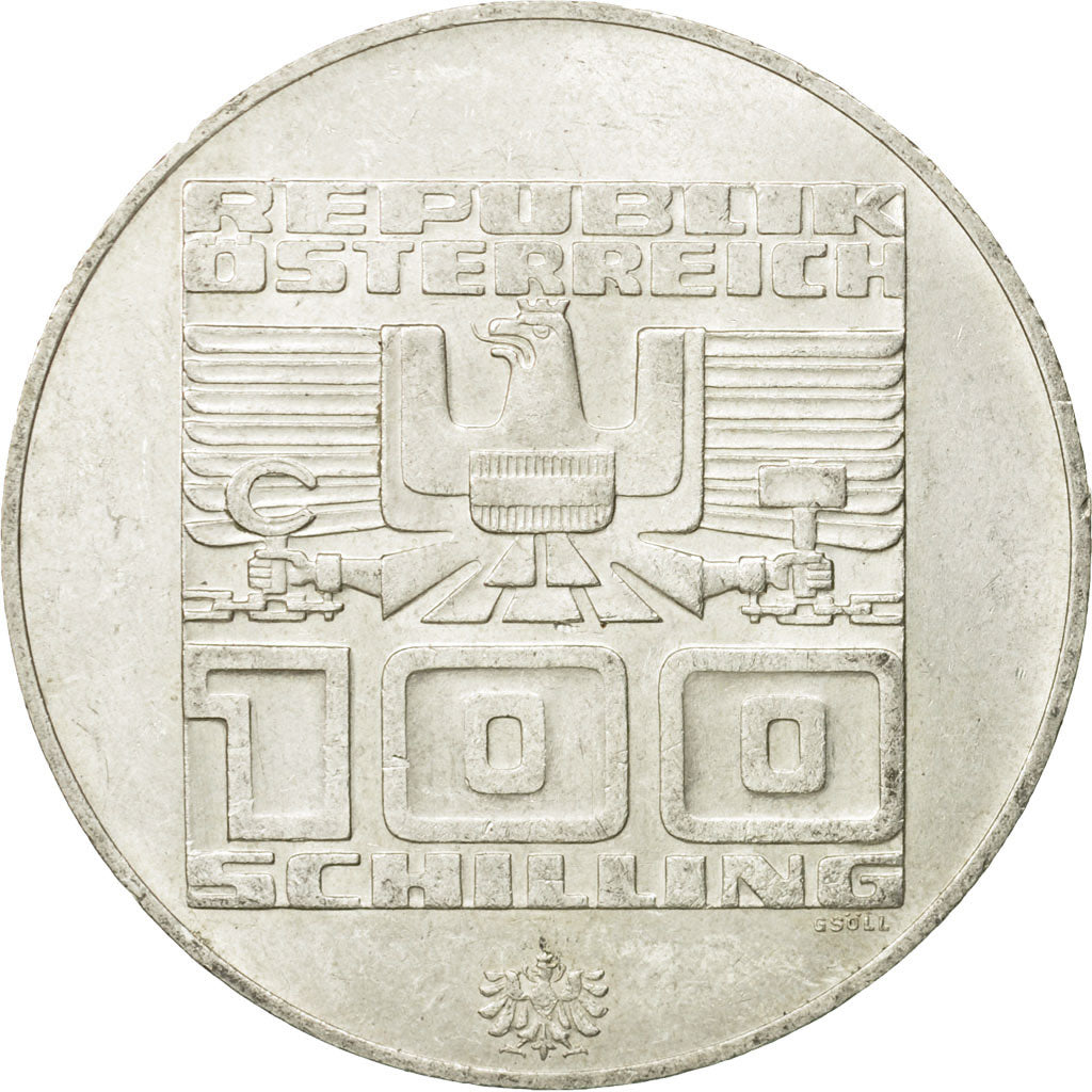 Coin, Austria, 100 Schilling, 1976, Vienna, AU(50-53), Silver, KM:2929