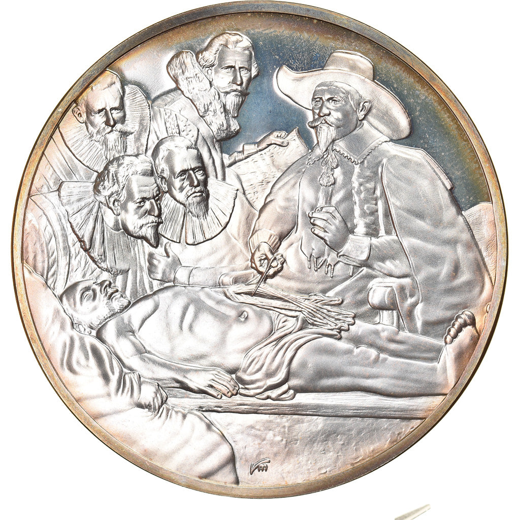 France, Medal, Peinture, Rembrandt,  La Leçon d'Anatomie du Professeur Tulp