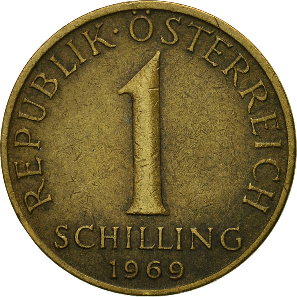 Coin, Austria, Schilling, 1969, AU(50-53), Aluminum-Bronze, KM:2886