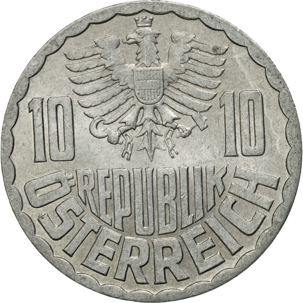 Moneta, Austria, 10 Groschen, 1966, Vienna, SPL-, Alluminio, KM:2878