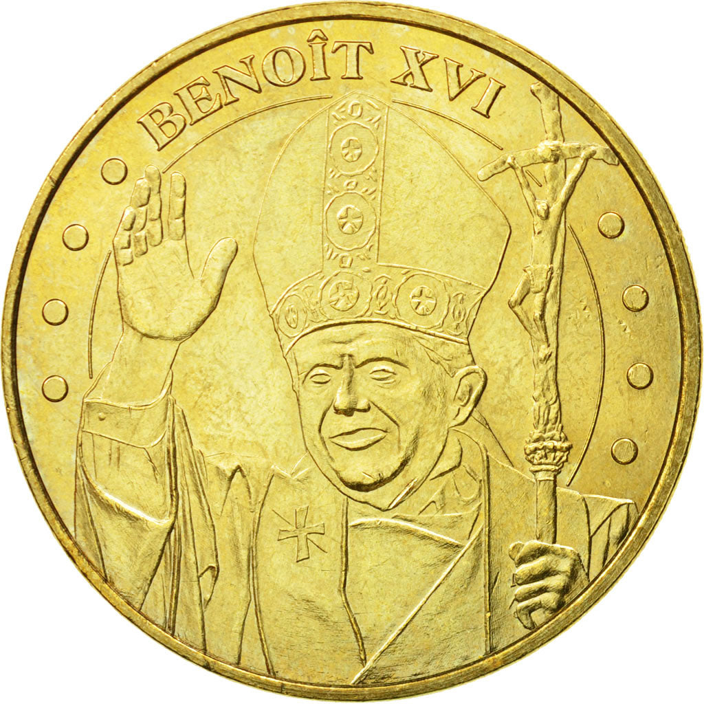 Francia, Token, Touristic token, Paris - Sacré Coeur n°3 - Benoit XVI, 2008