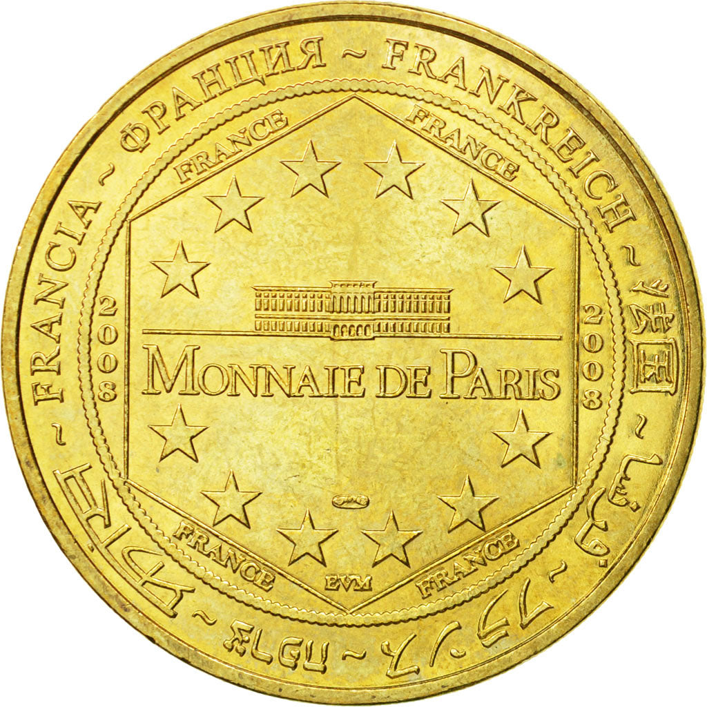 Francja, Token, Żeton turystyczny, Marseille - Hotel de Ville, 2008, MDP