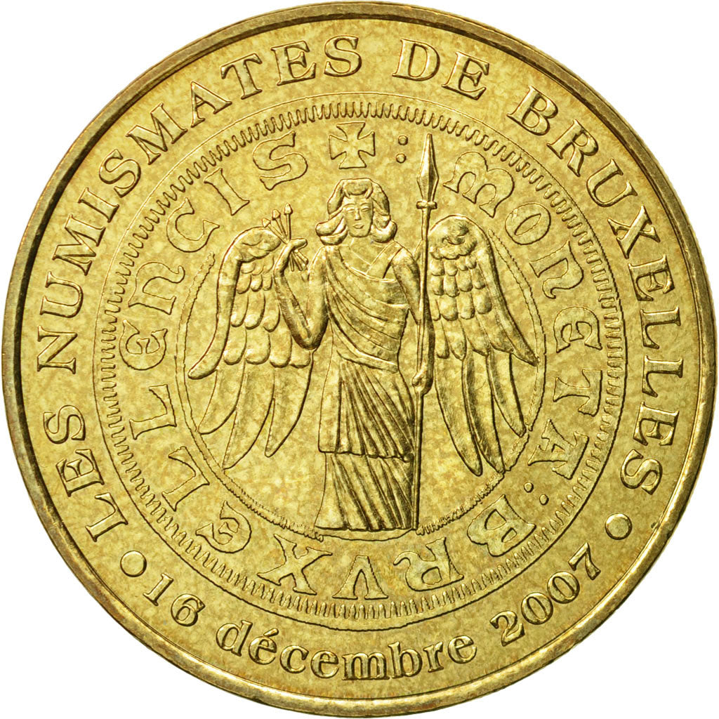 Francia, Token, Touristic token, Belgique - Bruxelles - Les Numismates, 2007