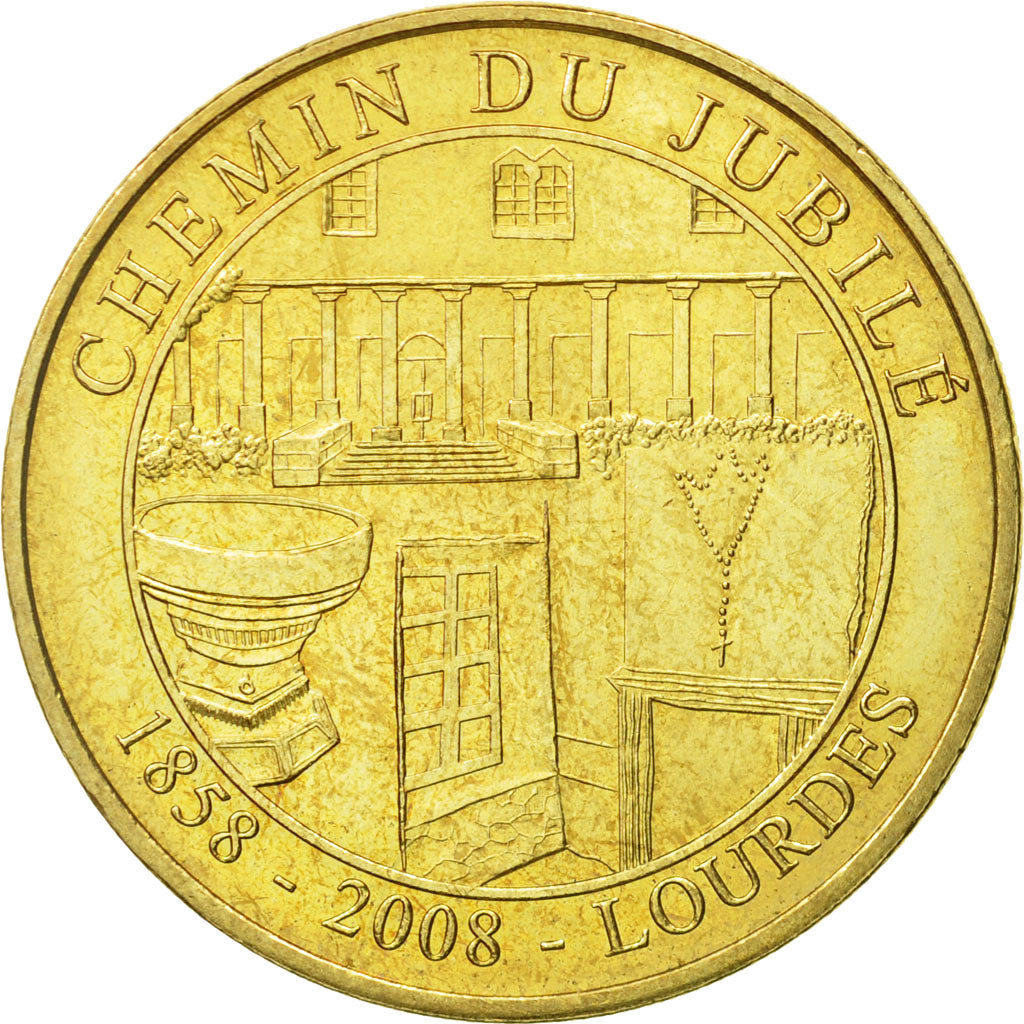 Francia, Token, Touristic token, Lourdes - Chemin du Jubilé, 2008, MDP, BB