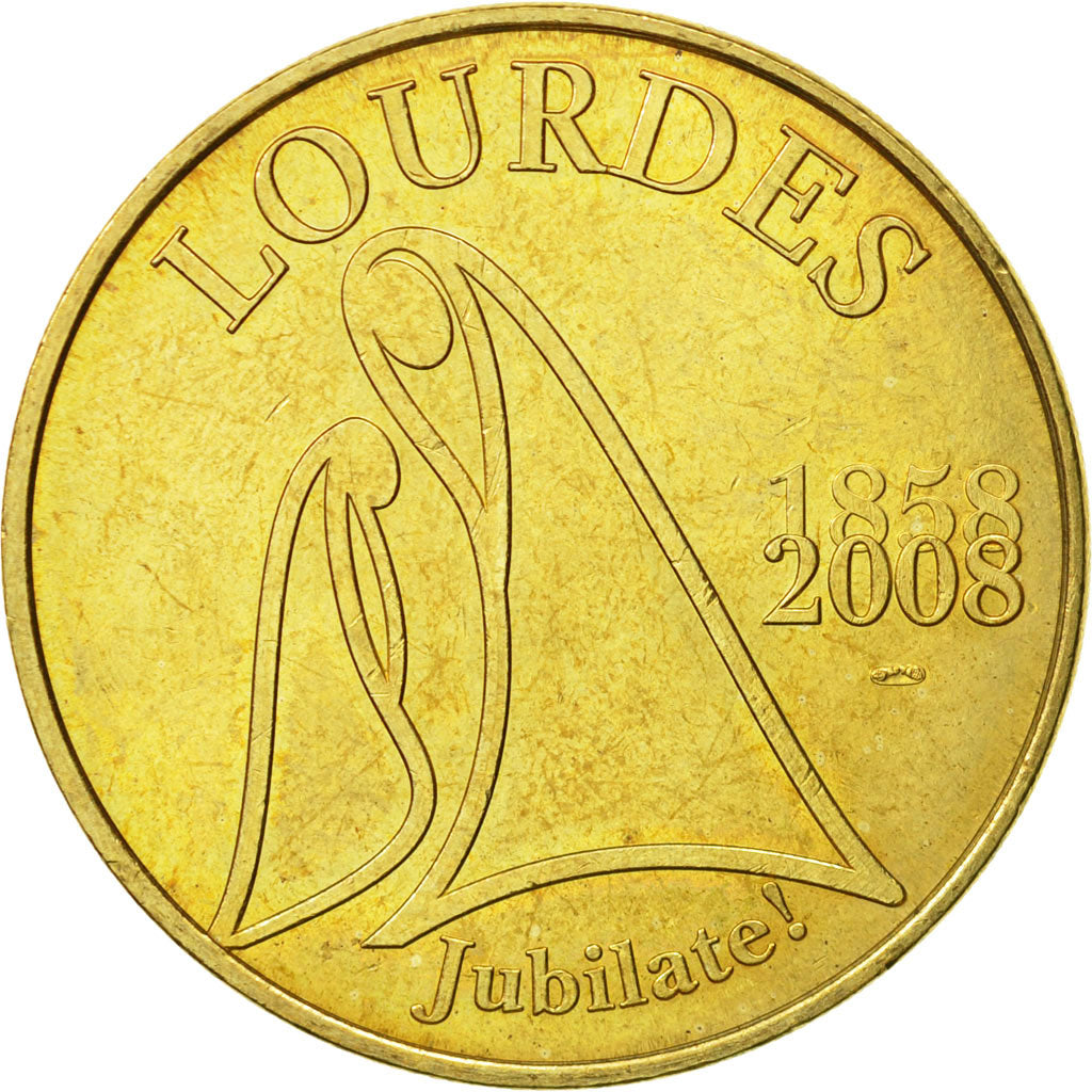 Francia, Token, Touristic token, Lourdes - Benoit XVI, 2008, MDP, BB