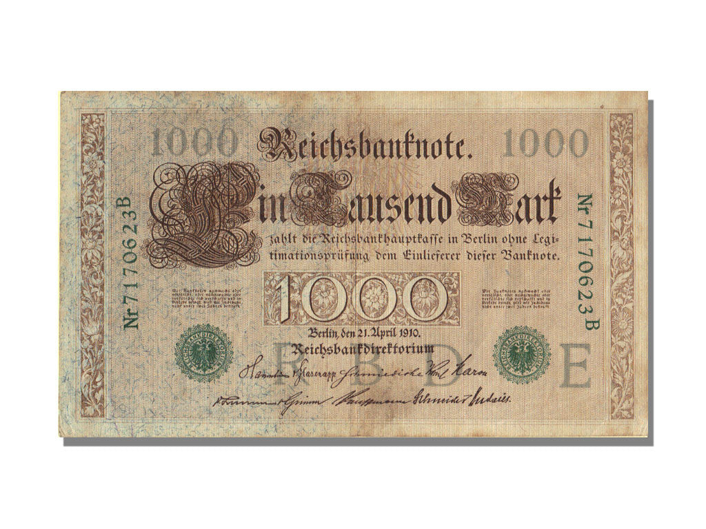 Banknote, Germany, 1000 Mark, 1910, 1910-04-21, KM:43, EF(40-45)