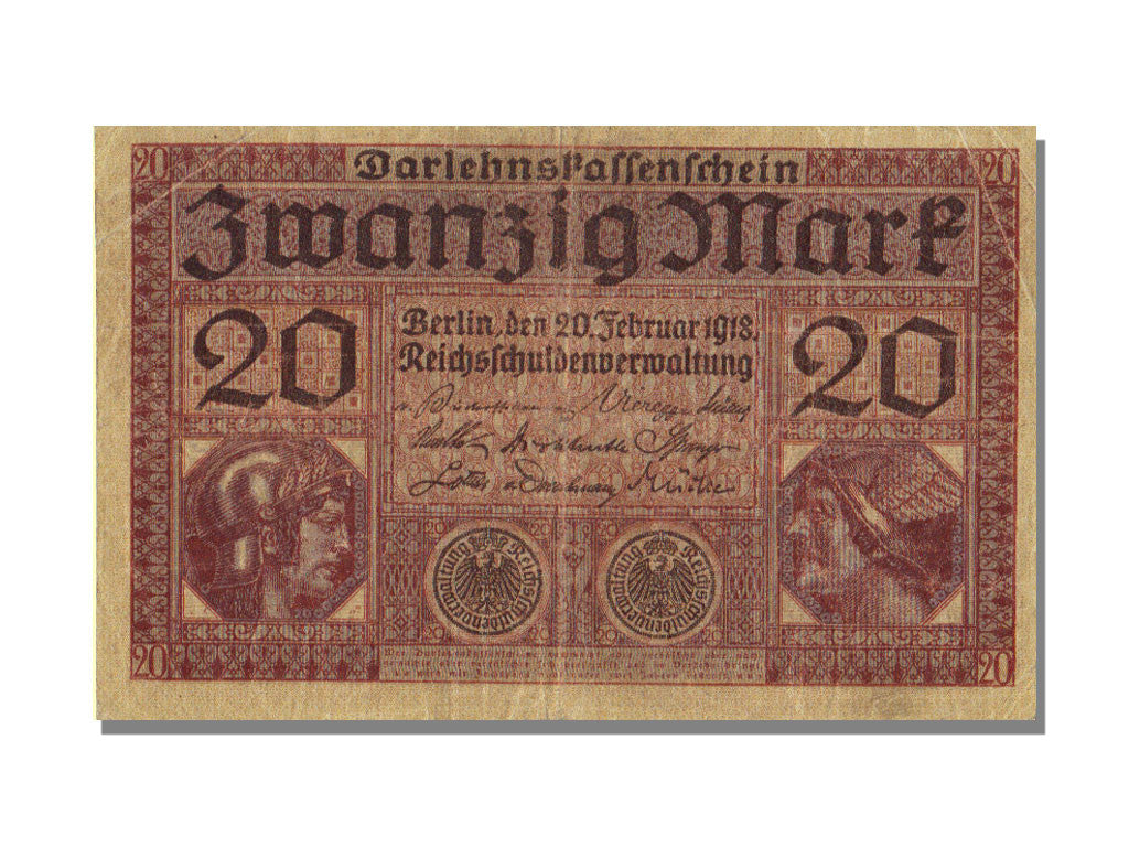 Banknote, Germany, 20 Mark, 1918, 1918-02-20, EF(40-45)