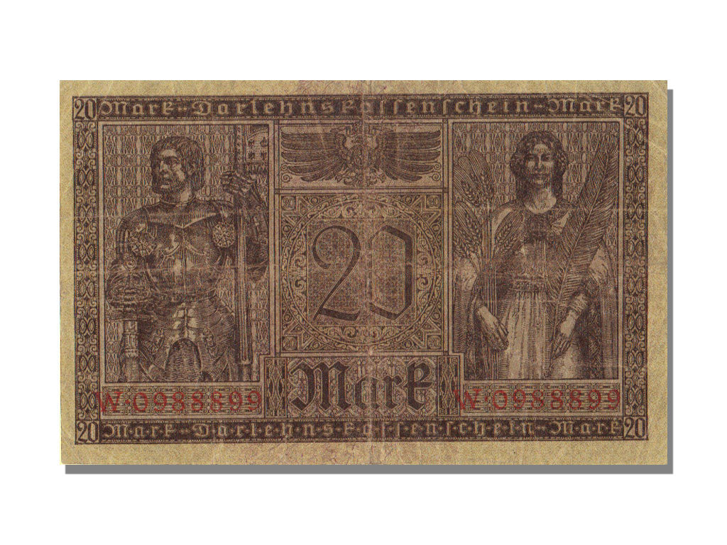 Banknote, Germany, 20 Mark, 1918, 1918-02-20, EF(40-45)