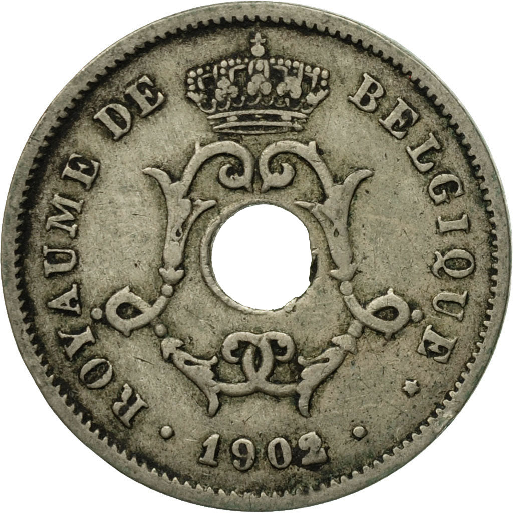Coin, Belgium, 10 Centimes, 1902, VF(30-35), Copper-nickel, KM:48