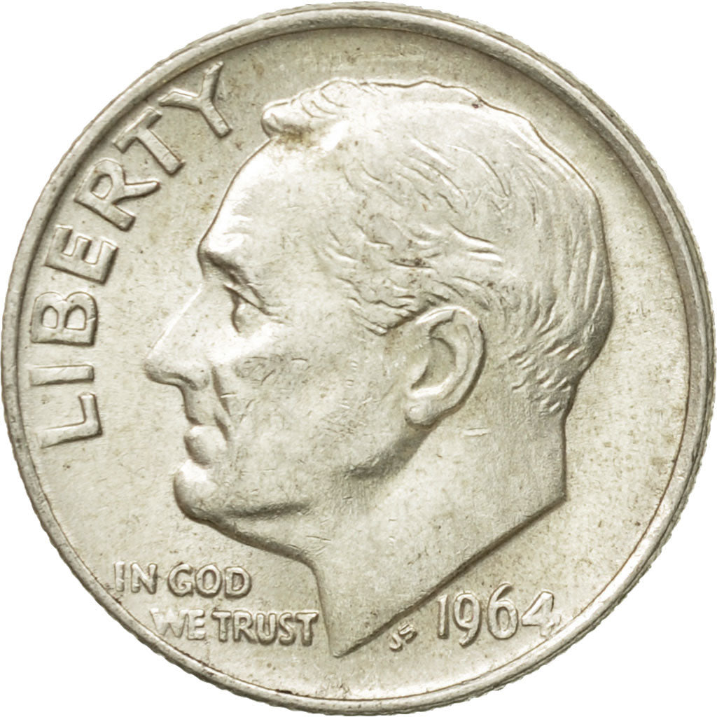 Moneta, Stati Uniti, Roosevelt Dime, Dime, 1964, U.S. Mint, Philadelphia, BB+