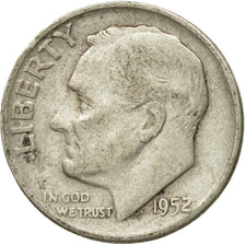 Moneda, Estados Unidos, Roosevelt Dime, Dime, 1952, U.S. Mint, Philadelphia