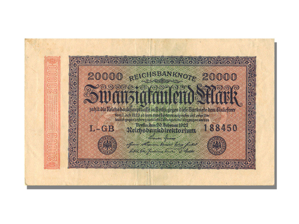 Banknote, Germany, 20,000 Mark, 1923, 1923-02-20, UNC(63)