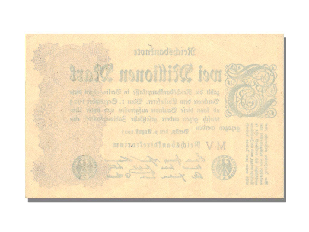 Banknote, Germany, 2 Millionen Mark, 1923, KM:103, UNC(65-70)