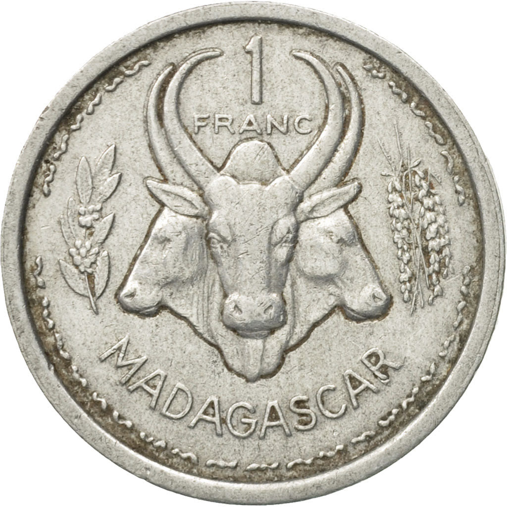 Moneta, Madagascar, Franc, 1948, Paris, EF(40-45), Aluminium, KM:3