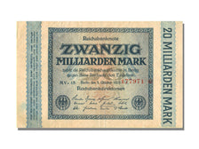 Banknote, Germany, 20 Milliarden Mark, 1923, 1923-10-01, KM:118a, AU(55-58)