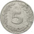 Coin, Tunisia, 5 Millim, 1960, Paris, EF(40-45), Aluminum, KM:282