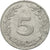 Moneda, Túnez, 5 Millim, 1960, Paris, MBC, Aluminio, KM:282