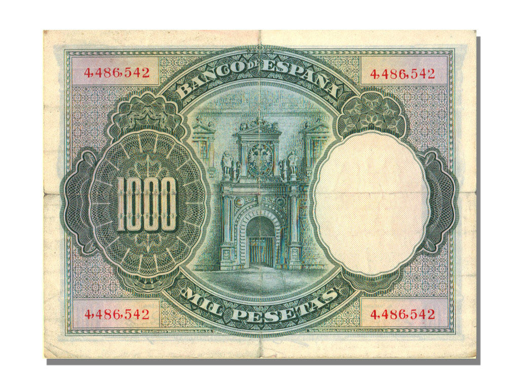 Banknote, Spain, 1000 Pesetas, 1925, 1925-07-01, KM:70c, AU(55-58)