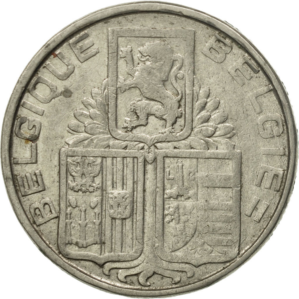 Moneda, Bélgica, 5 Francs, 5 Frank, 1938, MBC, Níquel, KM:116.1