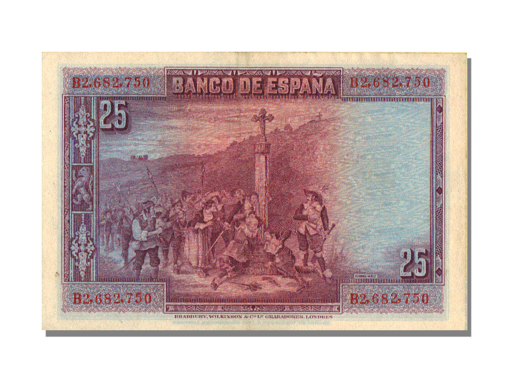 Banknote, Spain, 25 Pesetas, 1928, 1928-08-15, KM:74b, AU(55-58)