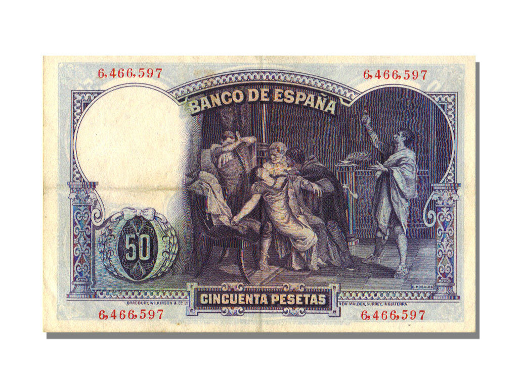 Banknote, Spain, 50 Pesetas, 1931, KM:82, AU(55-58)