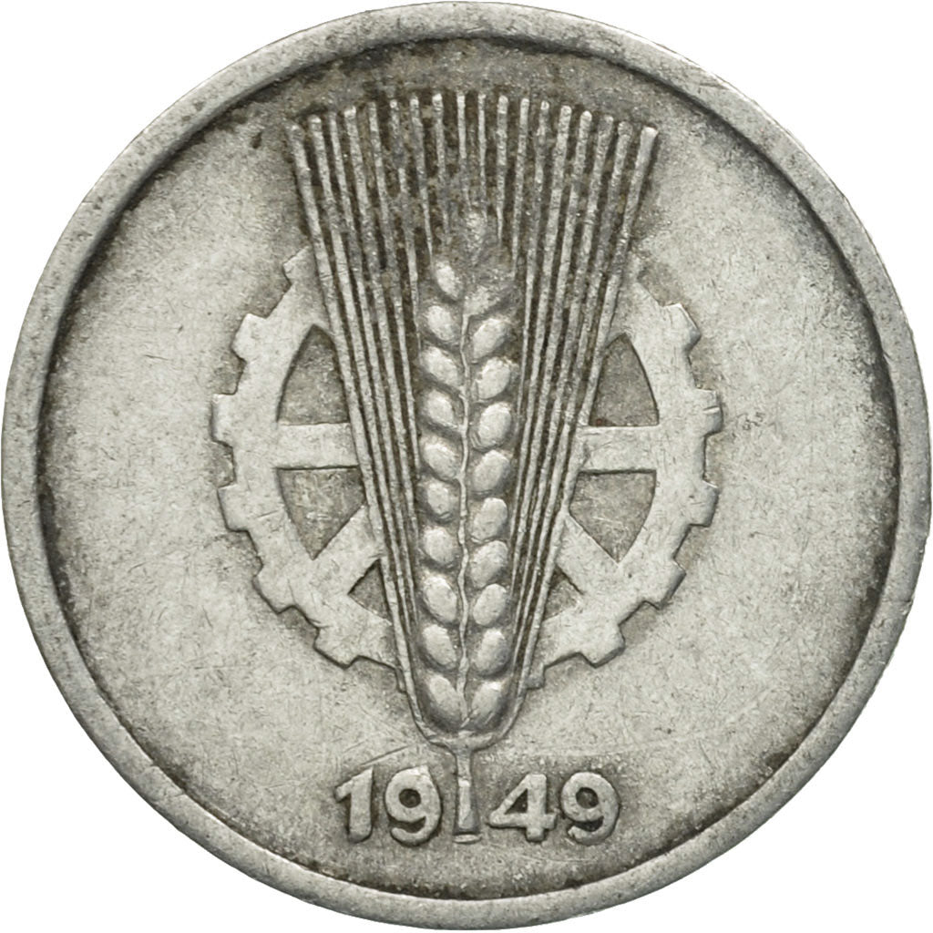 Monnaie, GERMAN-DEMOCRATIC REPUBLIC, 5 Pfennig, 1949, Berlin, TTB, Aluminium