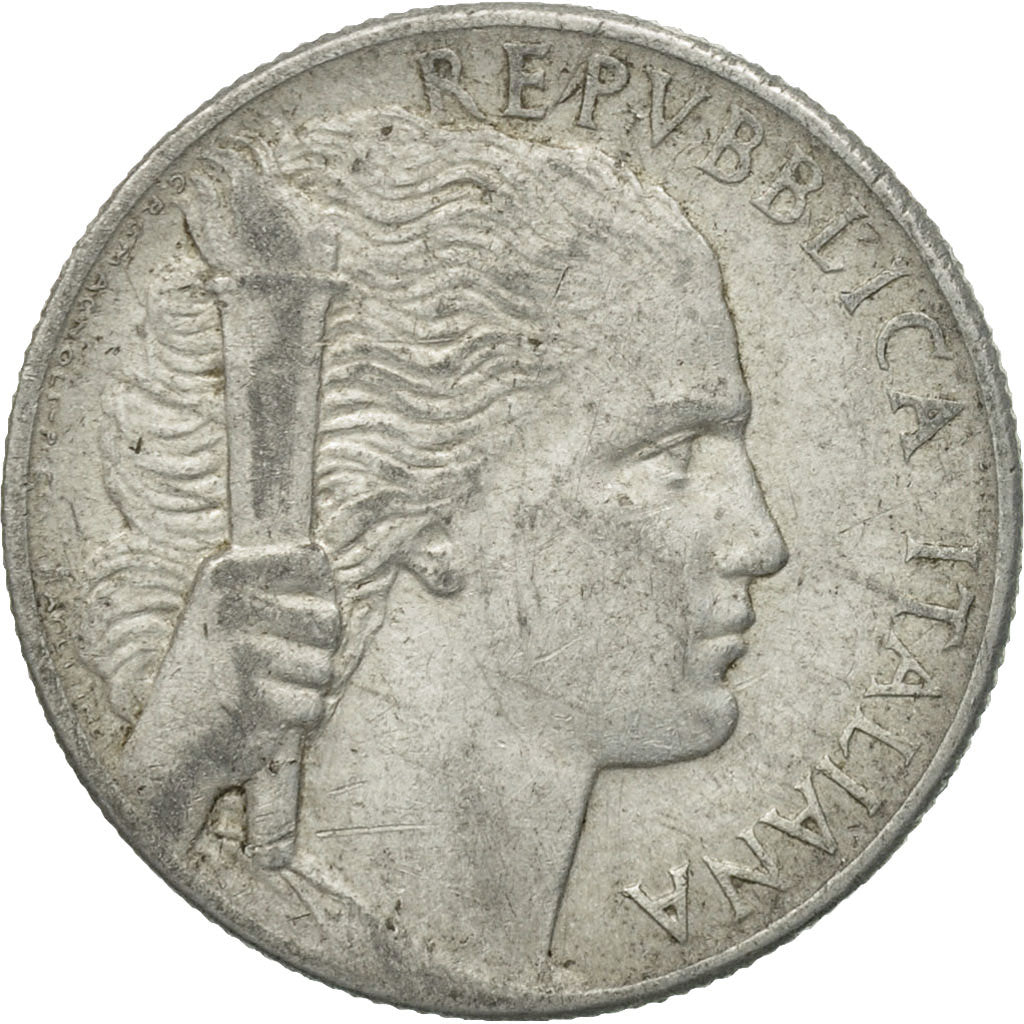 Moneda, Italia, 5 Lire, 1950, Rome, BC+, Aluminio, KM:89