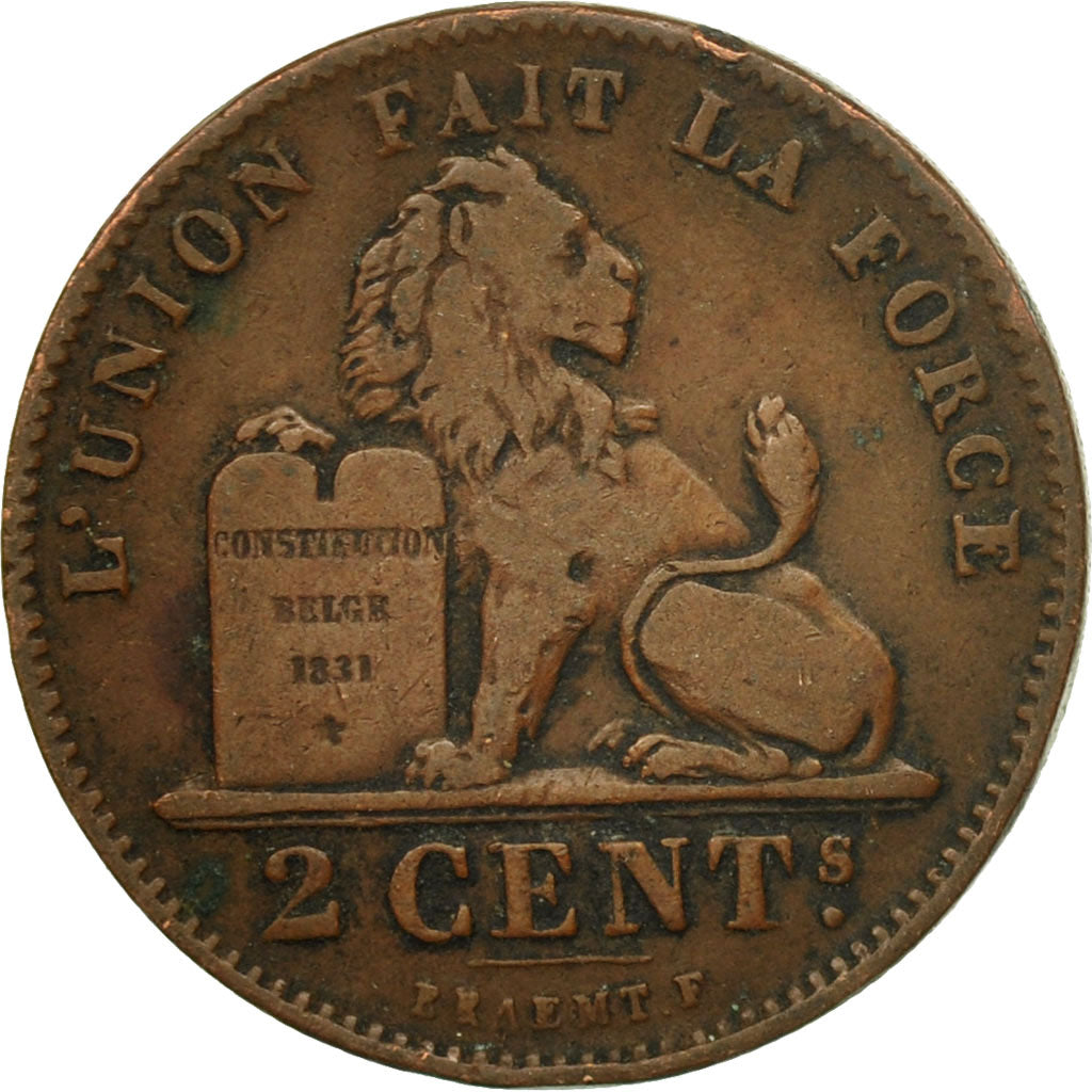 Coin, Belgium, Leopold II, 2 Centimes, 1905, EF(40-45), Copper, KM:35.1