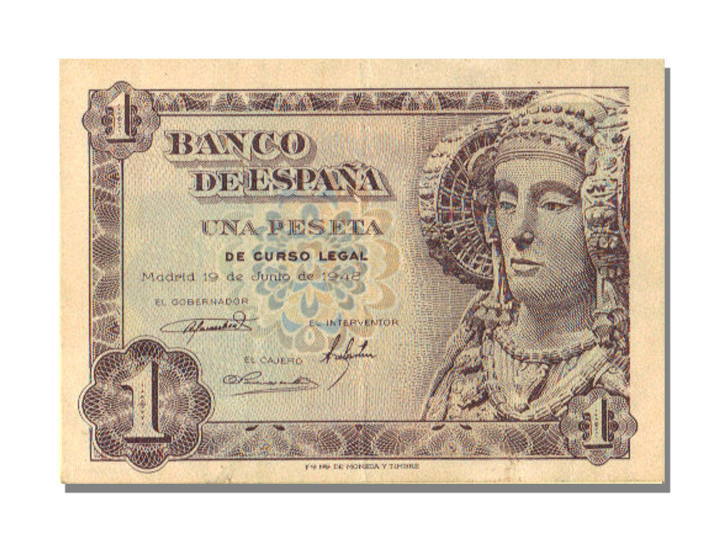 Billete, 1 Peseta, 1948, España, 1948-06-19, EBC