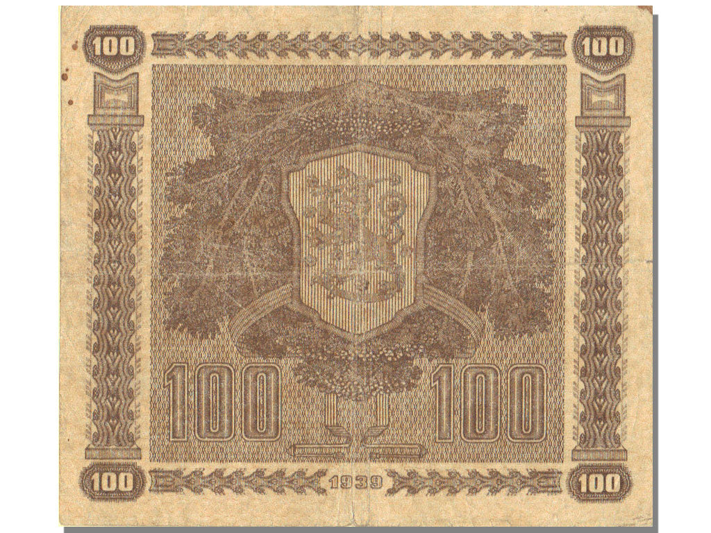 Banknote, Finland, 100 Markkaa, 1939, KM:73a, AU(55-58)