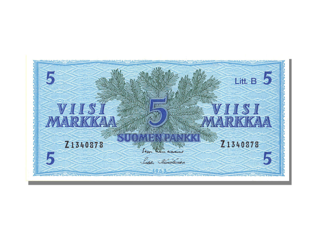 Banknote, Finland, 5 Markkaa, 1963, KM:99a, UNC(65-70)