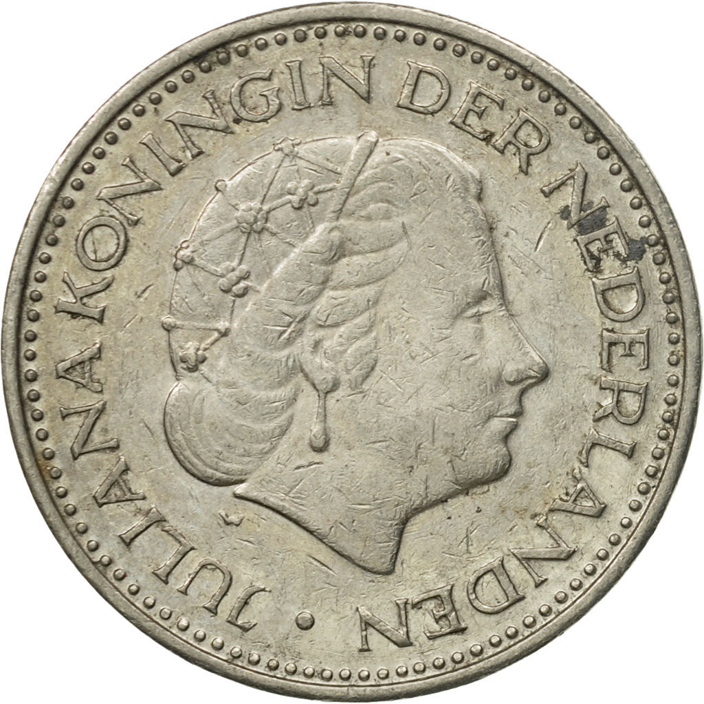 Coin, Netherlands, Juliana, Gulden, 1972, VF(20-25), Nickel, KM:184a