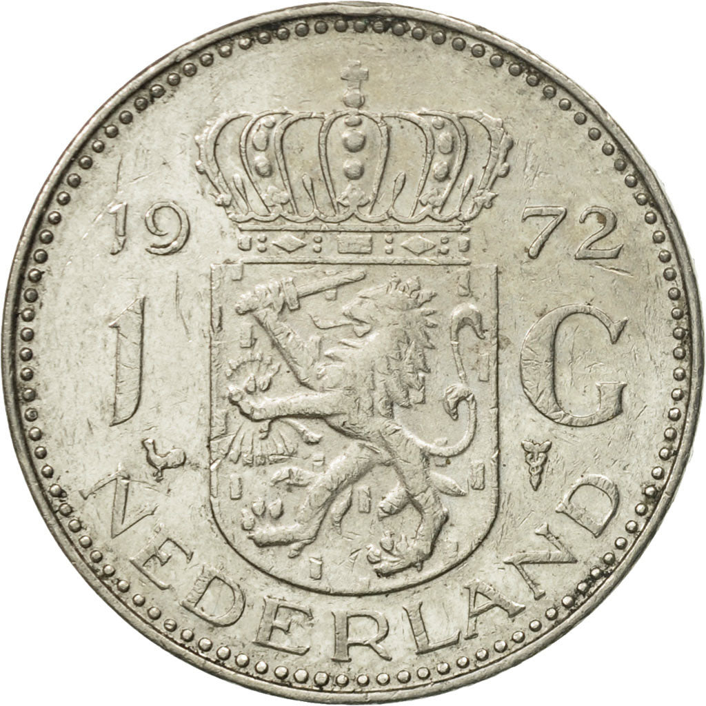 Coin, Netherlands, Juliana, Gulden, 1972, VF(20-25), Nickel, KM:184a