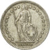 Moneda, Suiza, 2 Francs, 1943, Bern, MBC+, Plata, KM:21