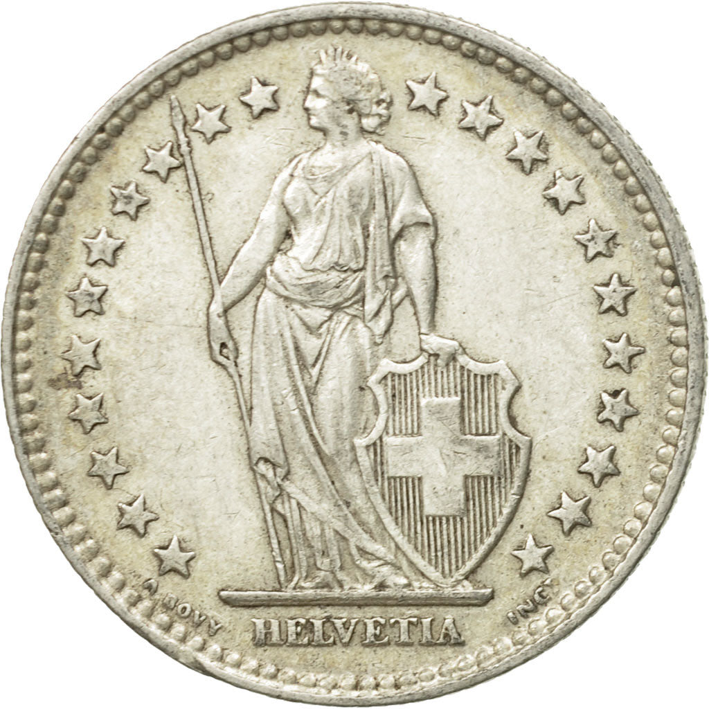 Coin, Switzerland, 2 Francs, 1940, Bern, AU(50-53), Silver, KM:21
