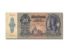 Geldschein, Ungarn, 20 Pengö, 1941, 1941-01-15, VZ